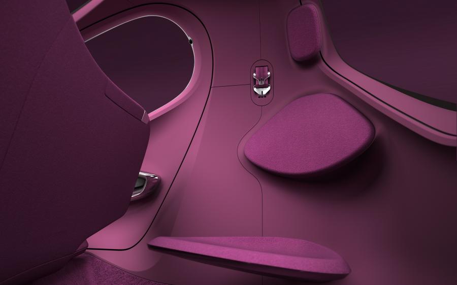 Детали интерьера Kia POP Concept 2010 года  (фото 2 из 20)